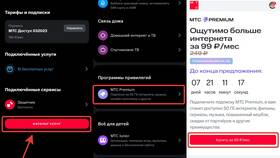 Как подключить тариф Премиум в МТС в Ситилайнс