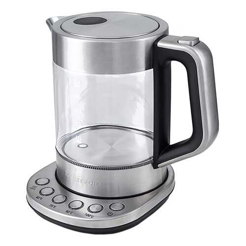 Чайник электрический Kitfort KT-616 Silver/Black в Ситилайнс