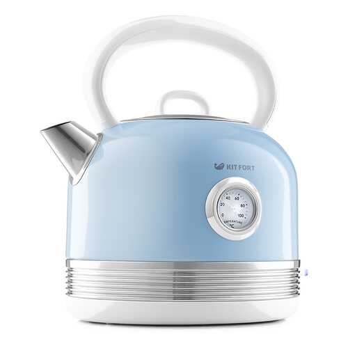 Чайник электрический Kitfort КТ-634-4 Blue/White в Ситилайнс