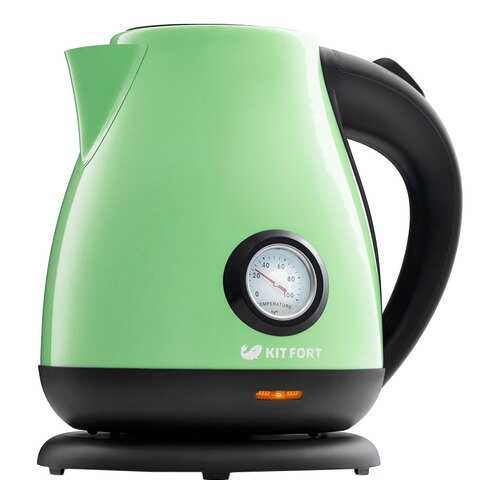 Чайник электрический Kitfort КТ-642-6 Black/Green в Ситилайнс