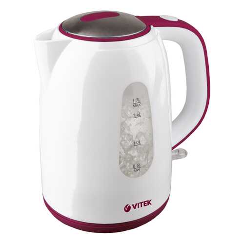 Чайник электрический Vitek VT-7006 White/Red в Ситилинк