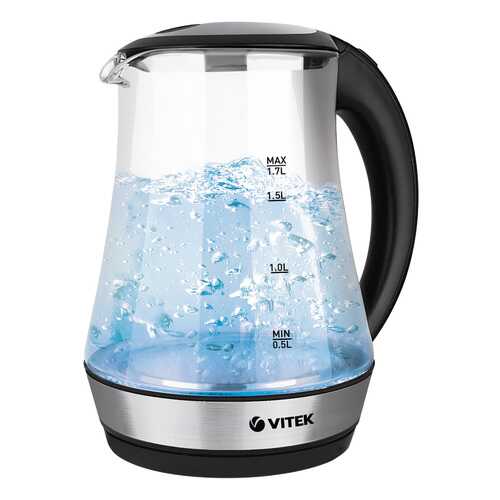 Чайник электрический Vitek VT-7035 TR Black/Silver в Ситилинк