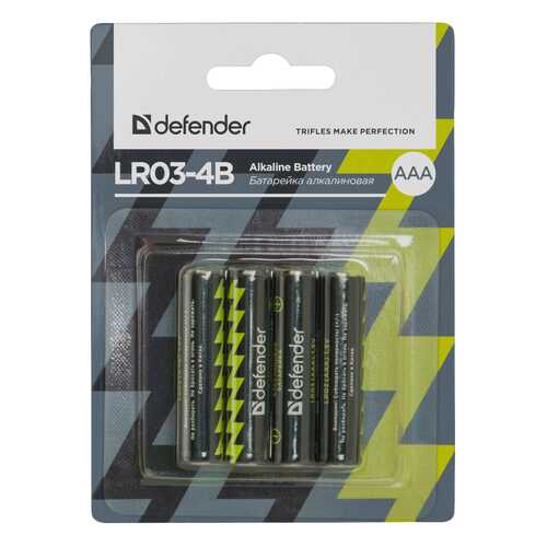 Батарейка Defender LR03-4B 4 шт в Ситилинк