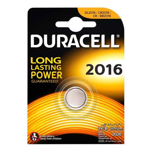 Батарейка Duracell 2016 1 шт в Ситилинк