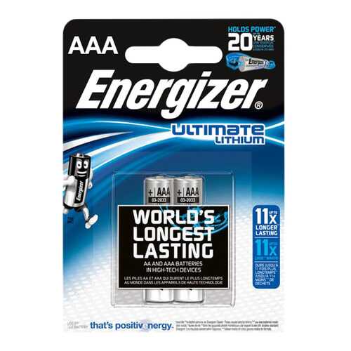 Батарейка Energizer Ultimate lithium AAA FSB2 2 шт в Ситилинк