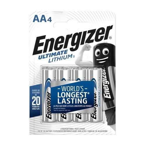 Батарейка Energizer Ultimate Lithium FR6/L91/AA BL4 4 шт в Ситилинк