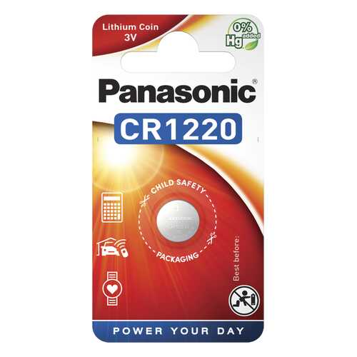 Батарейка Panasonic CR-1220EL/1B 1 шт в Ситилинк