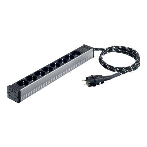 Сетевой фильтр In-Akustik AC-2502-P8, 8 розеток, 1,5 м, Silver/Black в Ситилайнс