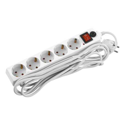 Сетевой фильтр STAYER Master 55066-3, 5 розеток, 3 м, White в Ситилайнс