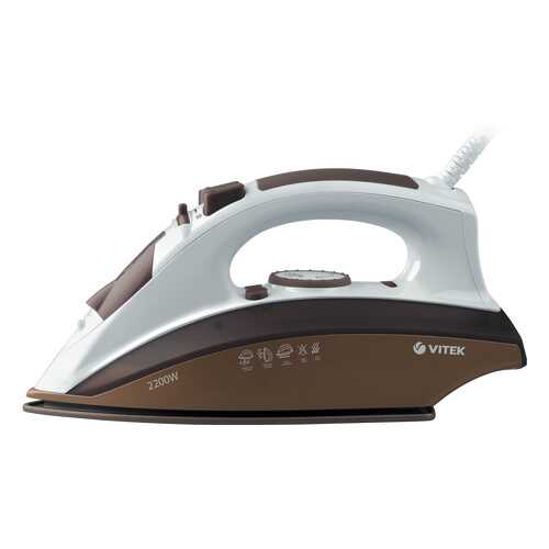 Утюг VITEK VT-1201 White/Brown в Ситилинк