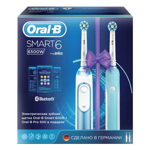 Электрическая зубная щетка Braun Oral-B 6500 W (D700.525.5XP) в Ситилайнс