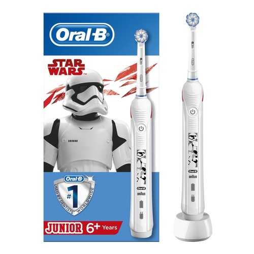 Электрическая зубная щетка Braun Oral-B Pro 2 Junior Sensi Звездные Войны (D501.513.2) в Ситилайнс