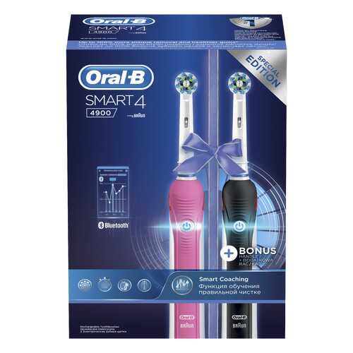 Электрическая зубная щетка Braun Oral-B Smart 4 4900 (D601.252.3H) в Ситилайнс